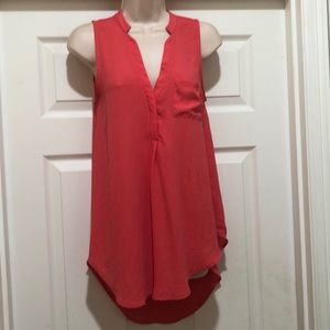 EUC Lush Coral Color Top Size S